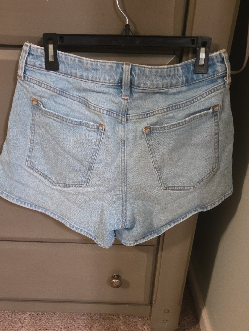 Abercrombie & Fitch Light Blue Denim Cutoff Shorts - Picture 2 of 3